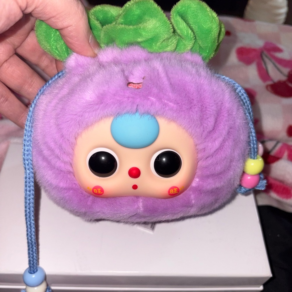 Baby Three BB3 Good Luck Bag, specifically the "Meng Meng" eggplant style.
